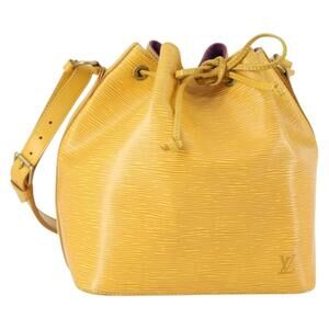 LOUIS VUITTON Epi Petit Noe Shoulder Bag Yellow M44109 LV Auth ka1265